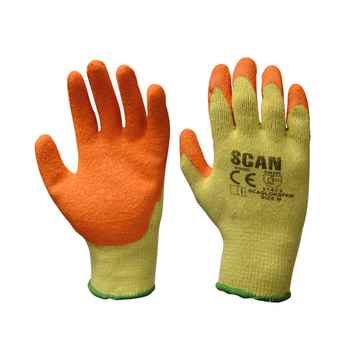 Sub image of Scan Knitshell Latex Palm Gloves Size 9   number 0 in the gallery of images