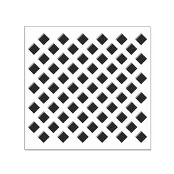 Image of Radiator Panel 1830 x 610 x 3mm Nevada Perfonet White Perforated MDF