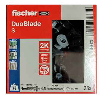 Sub image of FISCHER DUOBLADE SELF DRILL PLUG/SCREW  number 1 in the gallery of images